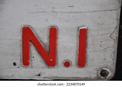 A sign showing the 'N1' part of a street name sign, London Borough of Islington , London,  England, UK 