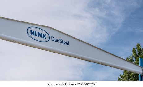 Sign Of The Steelworks DanSteel Owned By The Russian Oligarch Vladimir Lisin, Frederiksværk, Denmark, June 28, 2022