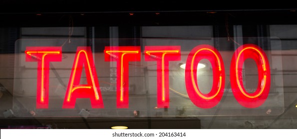 Sign For A Tattoo Parlour
