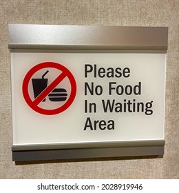 Sign That Read Please No Food Stock Photo 2028919946 | Shutterstock