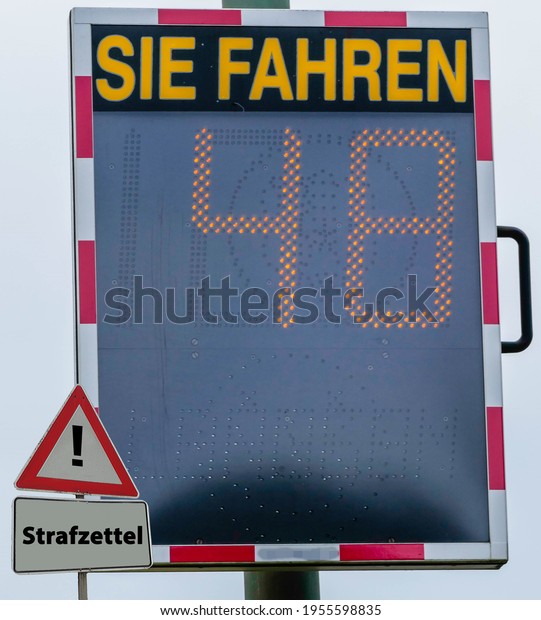 Sign Traffic Ticket You drive german\
\