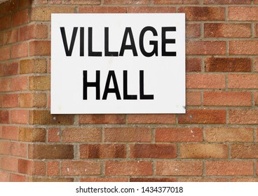 A Sign For The Village Hall UK