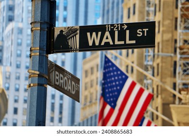 The Sign of Wall Street, New York City - Powered by Shutterstock