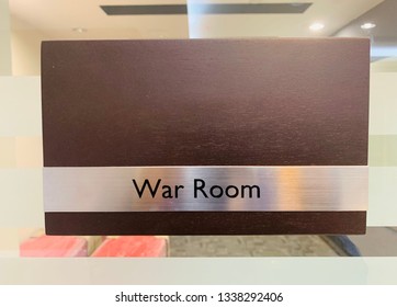 Sign for the War Room.