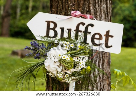 sign wedding reception