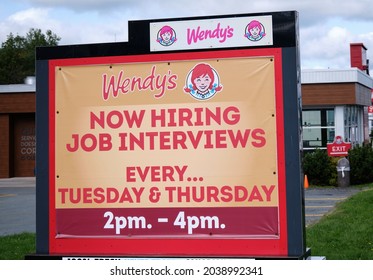 Sign At Wendy's Restaurant 