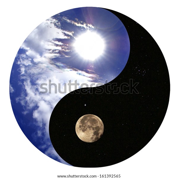 Sign Yin Yang Sky Sun Afternoon Stock Photo 161392565 | Shutterstock