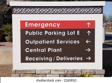  Signage At Hospital Entrance