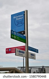 Signage On Roads At Richmond Station, Melbourne, Australia