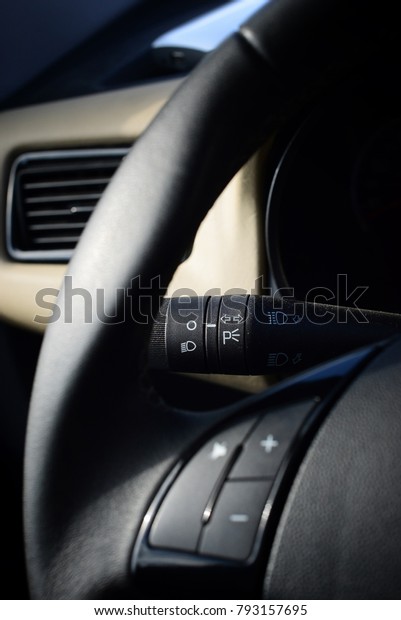 Signal control arm in\
car