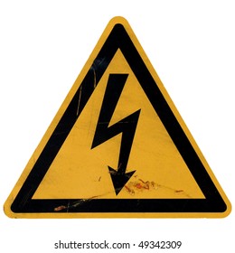 Signal of danger of death by electrocution following an electric shock