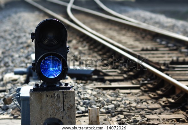 Signal Lamp Where Railway Goes Different Stock Photo 14072026 