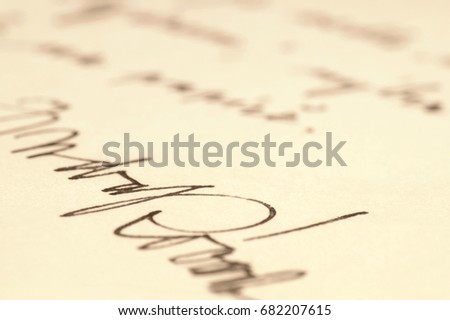 Signature on a handwritten message.