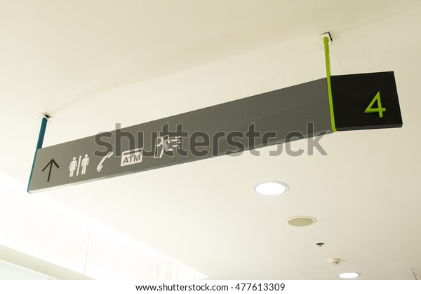 Signboard Department Store Mall Showing Directions Stock Photo ...