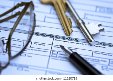 Signing an application form