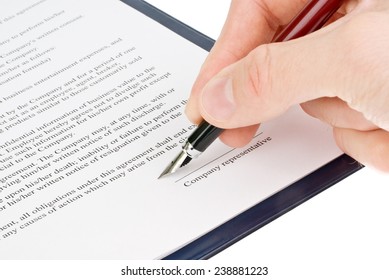 Signing Contract Agreement Stock Photo (Edit Now) 238881223