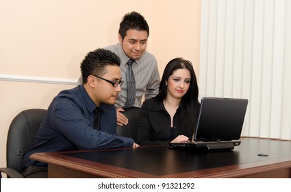 Signing A Contract In An Office