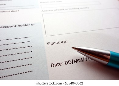 Signing a document