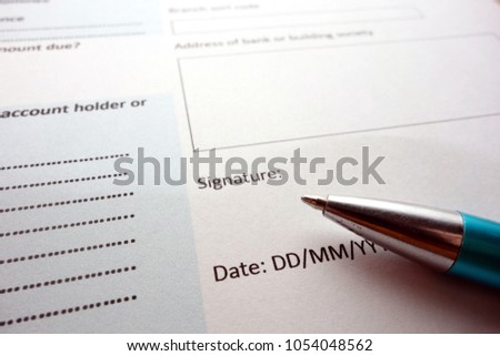 Signing a document