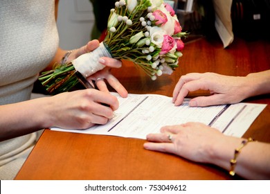 Signing The Marriage Certificate