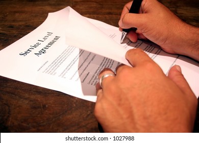 Signing A Service Level Agreement