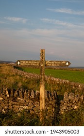 Signpost On The Pennine Bridleway Between The High Peak Trail And Chee Dale