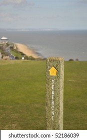 Signpost On South Downs Way