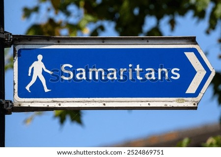 A signpost for the Samaritans.