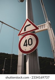 The Signposts are placed on a bridge