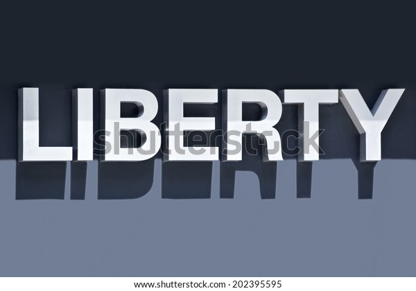 Signs Inscriptions Liberty On Streets Stock Photo Edit Now 202395595