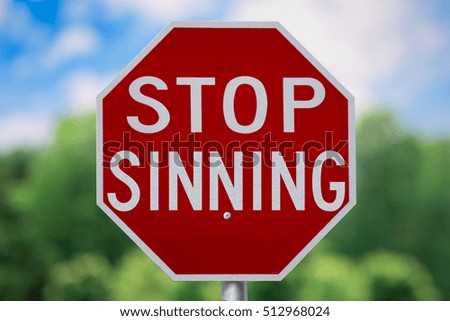 Sign-Stop Sinning