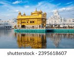 Sikh gurdwara Golden Temple (Harmandir Sahib) holy place of Sikihism. Amritsar, Punjab, India