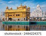 Sikh gurdwara Golden Temple (Harmandir Sahib). Holy place of Sikihism. Amritsar, Punjab, India