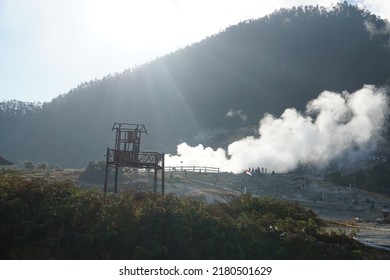 Sikidang Crater In Dieng Central Java