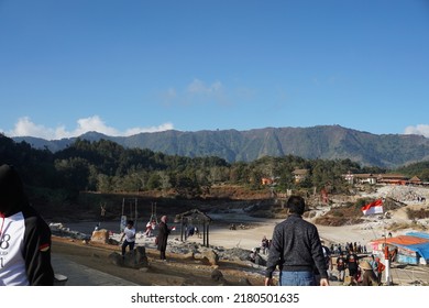 Sikidang Crater In Dieng Central Java