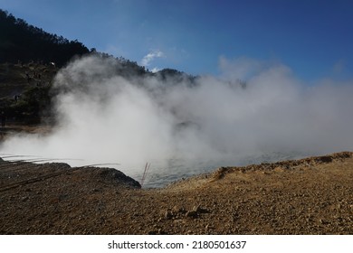 Sikidang Crater In Dieng Central Java