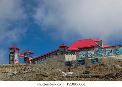 SIKKIM, INDIA, JANUARY 07, 2016: The India - China Border At Nathu La Pass In Sikkim, India