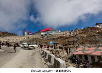 SIKKIM, INDIA, JANUARY 07, 2016: The India - China Border At Nathu La Pass In Sikkim, India