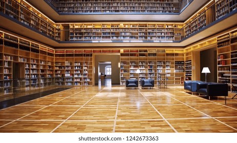 Silent library view - Shutterstock ID 1242673363