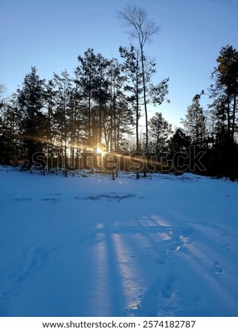 Similar – Image, Stock Photo wonderland Peaceful silent