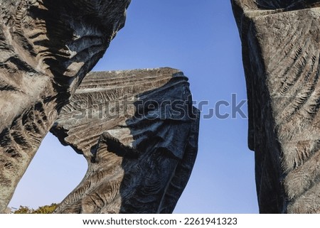 Similar – Image, Stock Photo HIMMELSSTÜRMER | climb male climbing sports outdoor people