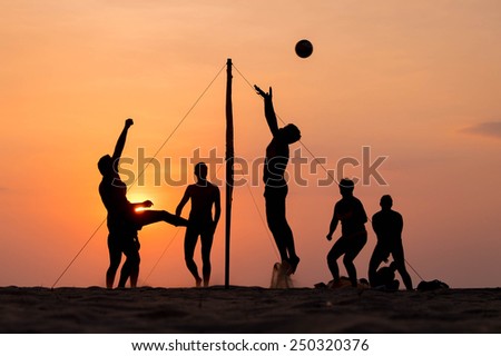 Image, Stock Photo defence Silhouette Sand