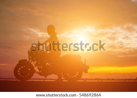 Similar – Image, Stock Photo motorbike on the beach