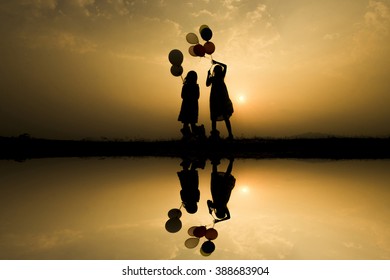 Silhouette Child Angel High Res Stock Images Shutterstock