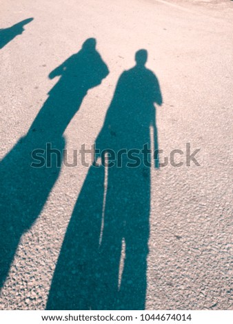 Similar – Image, Stock Photo Mr and G´scher Shadow