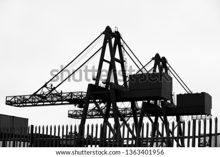 Similar – Foto Bild Historischer Kran im Hamburger Hafen.