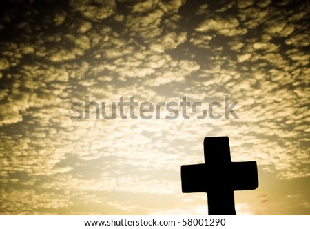 Silhouette of a Cross