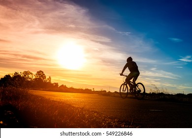 Sunset Cyclist Images, Stock Photos 
