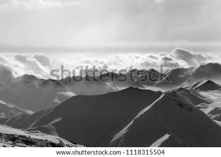 Similar – lonely mountain hut in the middle of nowhere I