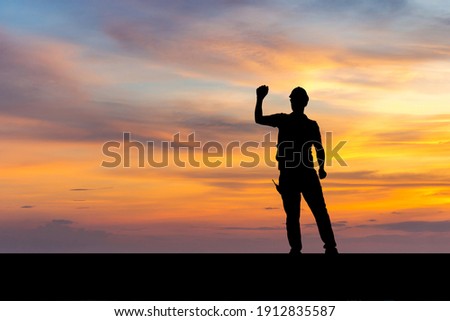 man hand shadow shilhouette and rainbow on the wall